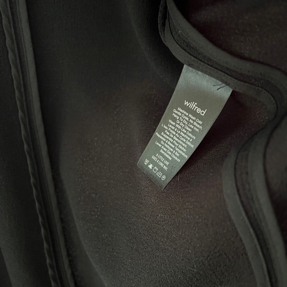 Aritzia Wilfred Chevalier Jacket Blazer, Black, Size 8 - Picture 9 of 9